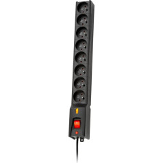 Apsaugos nuo viršįtampių juosta lx 810 g-a 1,5 m (8 x ute; 10 a; 1,5 m; juoda spalva)