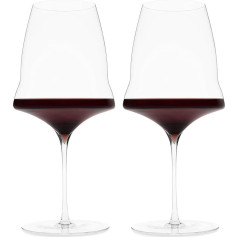 Josephinenhütte® Josephine N°3 raudonojo vyno taurės [taurė žinovams] - rankų darbo, pučiamos burnoje - 2 raudonojo vyno taurių rinkinys - funkcionalus dizainas, užtikrinantis intensyvų aromatą