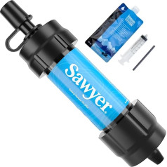 Sawyer PointONE MINI vandens filtrų rinkinys stovyklavimui, lauko sąlygomis, žygiams, sportui, fitnesui