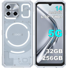 DOOGEE Blade GT 5G lauko mobilusis telefonas be sutarties, 32GB + 256GB/2TB TF, 6,72 colių FHD+ 120Hz statybvietės mobilusis telefonas, 