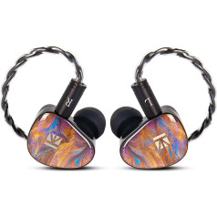 keephifi KBEAR KB02 IEM žaidimų ausinės su kabeliu, 10 mm elastinės kaulų laidumo ir beriliu dengtos membranos DD hibridinės ausinės, itin stiprių bosų ausinių monitoringas muzikantams