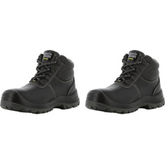 SAFETY JOGGER Vyriški lengvi plieniniai batai - S3 / S1P darbo batai moterims, neslystantys, atsparūs pradūrimui, plieninis padas, amortizuojantys smūgius, atsparūs vandeniui ir alyvai, ES 42 Bestboy Black