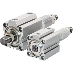 Pneumatinis cilindras, J63 serija Verstellbarer Schlaganfall Doppelmedierluft Pneumatischer Zylinder 20/30/40/50/50/75/100 Kompaktzylinder -20-30-50-75-100 -S-b-sb für automatische Ausrüstung(SDAJ63x40-