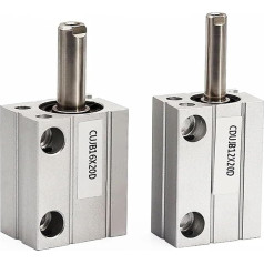 CUJB/CDUJB6/8/10 Atsidarymas 6mm 8mm 10mm Taktas 4/6/8/10/15/20/20/25/30mm Mažas pneumatinis laisvo montavimo cilindras CDUJB6-4D (Spalva: stebulė 6mm-S, dydis: CDUJB6mm)