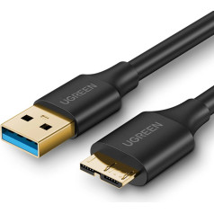 Kabelis USB-A 3.0 - micro USB-B 0,5 m - juodas