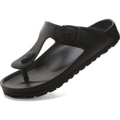 YUHITYGZGS Pantoletten Damen Herren, Sommer Bequem Weich Sandalen Schlappen, Cozy Slides Flipflop Original Mules Clogs Zehentrenner Orthopädische Hausschuhe Sandale rutschfeste Badelatschen