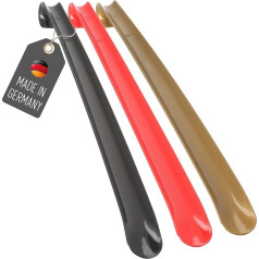 Lantelme Schuhanzieher 50cm 3 Stück mit Farbauswahl Kunststoff Schuhlöffel Xl Lang und stabil