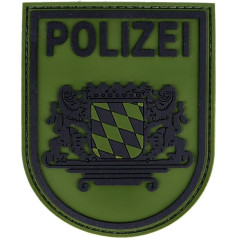 RescPol Guminė policijos raištis Bavarija Žalia, Žalia / Juoda