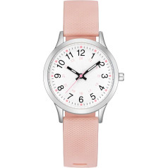 CIVO Kinderuhr Mädchen Silikon Armband Einfach Analog Uhr Kinder Junge Wasserdicht Runden Lernuhr Outdoor Sport Leuchtend Quarzuhr Mädchen Geschenke 7-14 Jahre