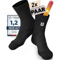 CORE GORIMO 2 poros - Merino žygio kojinės vyrams ir moterims - Termo kojinės vyrams su paminkštinimu - Šiltos kojinės vyrams ir moterims žiemos žygiams