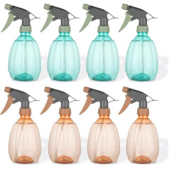 WOPPLXY 8 pakuotės 500 ml talpos purškimo buteliukai valymui - tušti plastikiniai purškimo buteliukai augalams - pakartotinai pripildomi purškimo buteliukai valymui, sodininkystei - reguliuojama purškimo galvutė