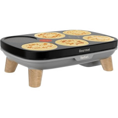 Tefal Crêpier Gourmet PY901BF1 Elektrinis krepšelių puodas 6 dėmės Neprisvylanti danga Lengvas laikymas Šiluminė dėmė