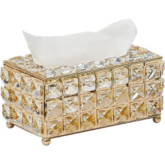 Kosmetiktuchbox im europäischen Stil, Kristall, Wohnzimmer, Zuhause, kreativ, leicht, luxuriös, Esstisch, Schubladenbox