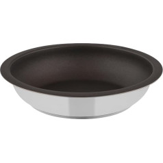 Dengta indukcinė keptuvė, 28 cm skersmens, sukraunama ir taupanti vietą, skirta visų tipų kaitlentėms ir keraminėms kaitlentėms, neprideganti danga, galima plauti indaplovėje, 28 cm keptuvė, universali keptuvė