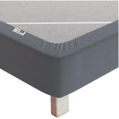 90 x 200 cm medvilninis lovos užvalkalas su elastiniais dirželiais - atnaujinkite ir modernizuokite savo seną lovą - Antracito spalva - yra 6 dydžiai