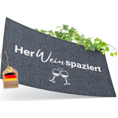ElbFuchs [New] Doormat Herweinspaziert [Machine Washable] Funny Door Mat I Durų kilimėlis I Durų kilimėlis tinka naudoti viduje ir lauke Durų kilimėlis Grey Door Mat 40 x 60 cm