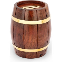 Jūrų 10 cm ilgio pinigų dėžutė iš medžio ir žalvario 11 cm ilgio pinigų rinkimo dėžutė 11737