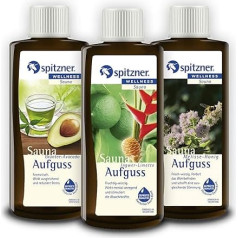 Sauna Infusion Green Kraft: Žalioji arbata, avokadas, imbieras, liepa, melisų medus (3 x 190 ml) Spitzner