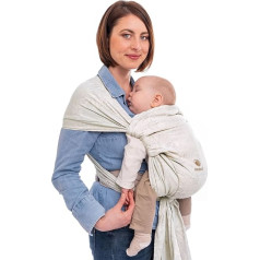 manduca Twist Baby Carrier - lengva ir paprasta kūdikio nešynė su kengūros kišene ir minkštu pilvo dirželiu - skirta naujagimiams nuo gimimo iki 15 kg - ekologiška medvilnė