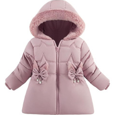 Mažylių žiemos paltai kūdikių striukė Sniego drabužiai Puffer suknelė mergaitės šiltas Hoodie 1-4T
