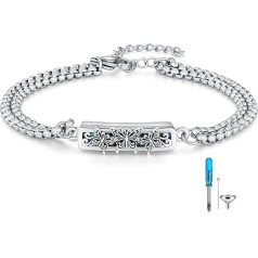 REDSUN Urna apyrankė 925 Sterlingo sidabro Dragonfly / drugelis / kompasas / vikingas keltų mazgas / lotoso urna Bangle pelenų atminimo Keepsake kremacijos kremacijos papuošalai moterims vyrams