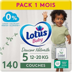 Douceur Naturelle sauskelnės 5 dydžio (12-20 kg) 1 mėnesio 140 sauskelnių
