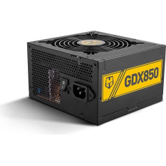 NOX Hummer GDX 850W 80 Plus Gold - maitinimo šaltinis 850 W, ATX 3.1, S-ATA, PCIE 5.1 12V-2x6, itin tylus 120 mm ventiliatorius, įėjimas 240 V, juodas