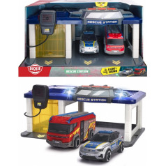 Gelbėjimo stoties padažas 34 cm su 2 transporto priemonėmis