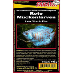 SAHAWA® Raudonųjų uodų lervų šalčio maistas, gupijoms, žuvims, akvariumui (1 kg)