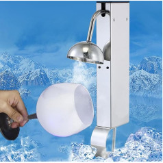CO2 stiklo šaldiklis taurėms ir stiklinėms, 28 W ledų taurių gaminimo įrenginys stalviršiui, greitas atšaldymas iki -40 °C per 6 sekundes, stiklo šaldiklis, šaldiklis, šaldiklis, skirtas kokteiliams, alui, mišriems gėrimams