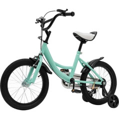 HuKaiL 16 colių vaikiškas dviratis Pedal Bike nuo 5-8 metų, dviratis vaikams berniukams mergaitėms