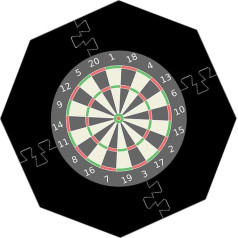 Zeiwohndc Dartboards Surround Rings Spliceboard Wall Protection Dartboards Backboard Wall Surround Wall Protection Rings Dartboards Wall Protection