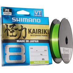 SHIMANO Kairiki 8, 150 metrų, Mantis žalia, 0,350 mm/39,5 kg, 8 sluoksnių pintas žvejybos lynas, 59WPLA58R0A