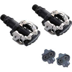 SHIMANO M520 SPD be klipsų pedalai su antgaliais - juodi