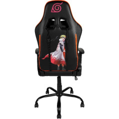 Konix Naruto Shippuden Premium Gaming Bürostuhl - Sitzneigung 150° - PVC Leder - Lenden- und Nackenkissen - Naruto Hokage Motiv