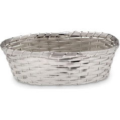 SILBERKANNE Duonos krepšelis Serviravimo krepšelis 23 x 18 x 6 cm Premium Silver Plated Elegantiškas sidabru padengtas aukščiausios kokybės apdirbimas