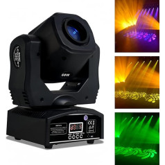 60 W judančios galvutės LED vakarėlių šviesos scenos šviesos su 8 gobosais ir 8 spalvomis diskotekų šviesos spindulys DJ šviesos vakarėlių apšvietimas scenos stroboskopinis prožektorius DJ baras klubas scena Helovinas Kalėdų vakarėlis paku