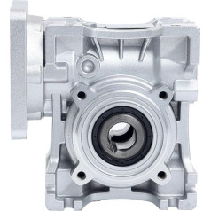 Greičio reduktorius, sliekinis nuolatinės srovės variklis, pavara NMRVS40, 14 mm įėjimas, 18 mm, 40 Nm, 5:1/10:1/15:1/20:1/30:1/50:1, skirtas Nema 34 žingsniniam varikliui, 1 vnt. (santykis 50:1)