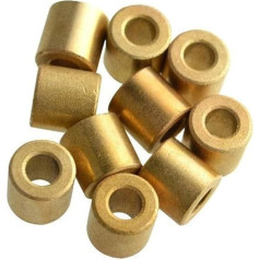 ALMLNLLL Žalvarinės įvorės 7 vnt. 16 mm x 22 mm x 15 mm - 30 mm Miltelinės metalurgijos alyvos guoliai Varinės įvorės Žalvario rinkiniai