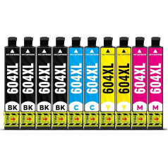 INK E-SALE 604XL spausdintuvo kasetės, suderinamos su Epson 604XL, skirtos Expression Home XP-3200 XP-3205 XP-4200 XP-4205 XP-2200 XP-2205 Workforce WF-2910 WF-2930 WF-2935 WF-2950