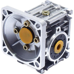 AMEHRU Schneckengetriebe NMRV040 Untersetzungsverhältnis 5:1-100:1 Ausgang 18 mm Wellenuntersetzung, tinka Nema34, 60ST Servomotor, Getriebemotor(1-25 54rpm,86x86)