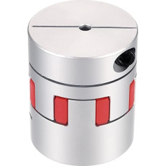 Aliuminio veleno jungtis Veleno jungtis Veleno jungtis nuo 6 mm iki 18 mm Lanksti voratinklinė jungtis L50 mm x D40 mm Sankabos žandikaulio voratinklinė veleno jungtis 3D spausdintuvui DIY CNC frezavimo staklėms