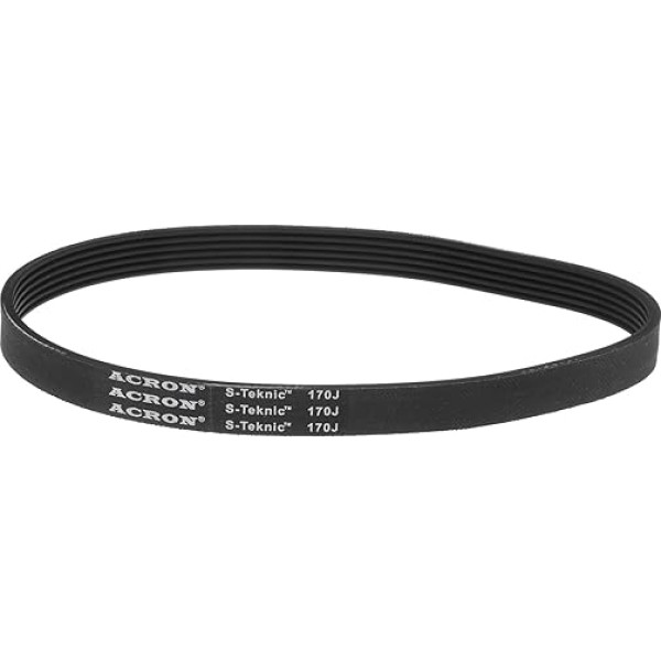 QUARKZMAN 170J6 Guminis Poly V formos diržas, 6 briaunų PJ V formos diržas, 431 mm ilgio x 14 mm pločio x 3,5 mm storio, pramoninės pavaros diržas judesiui perduoti