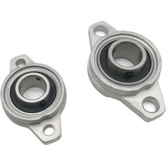 LEOTNNDQ 2 Stück KFL001 12 mm Miniatur-Zinklegierungslager