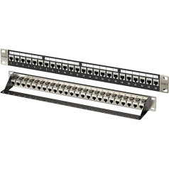 FGB 10Gbps 1U jungiamoji panelė su 24 prievadais ir 