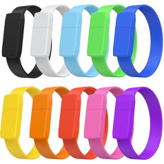 FbscTech (TM) 10 qty 4GB apyrankė Flash atminties diskas Pendrive USB Flash Drive Pack Geriausia Kalėdų dovana