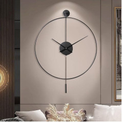 GERHWASH sieninis laikrodis, 60 cm modernus sieninis laikrodis, minimalistinis dizainas, kvarciniai tylūs sieniniai laikrodžiai svetainei, virtuvei, biurui, miegamajam