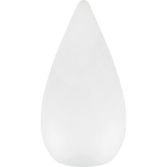 Reality Leuchten Palmas R55101101 LED akumuliatorinis lauko stalinis šviestuvas Plastikinis baltas su 1,5 W spalvą keičiančiu šviesos diodu ir nuotolinio valdymo pulteliu Aukštis 38 cm