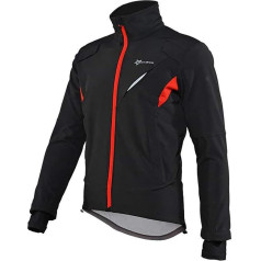 Rockbros Vėjui atspari sportinė dviratininko striukė iki -10C L dydis - juoda