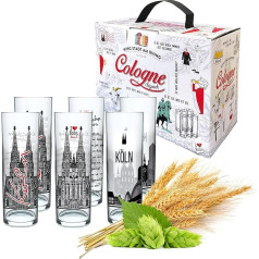 3forCologne Kölsch stiklinės 6 spalvotų 0,2 ml 
